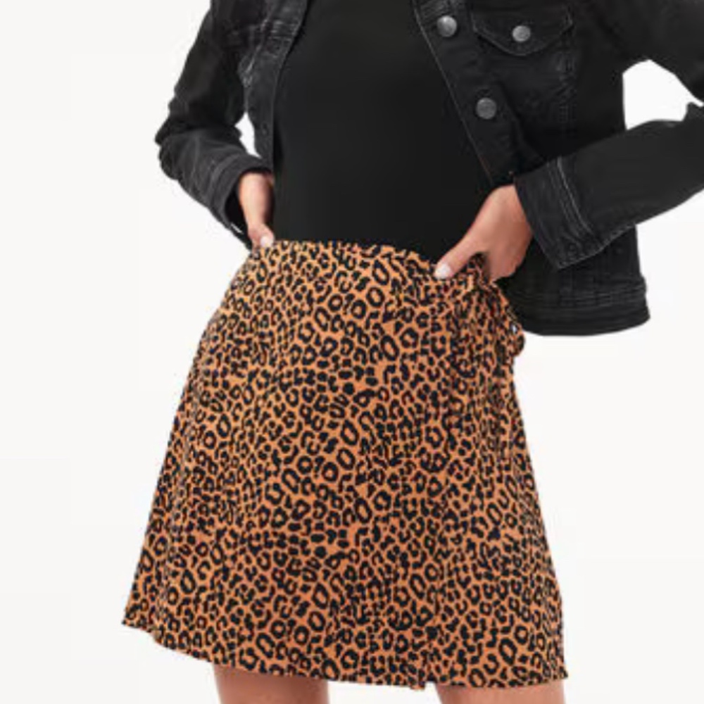 Print Wrap Skirt